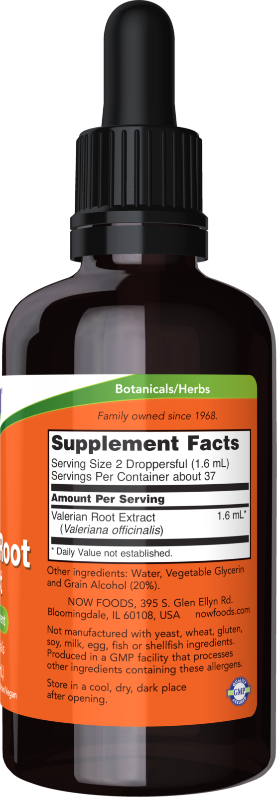NOW Supplements, Valerian Root Extract Liquid (Valeriana officinalis), 2 oz
