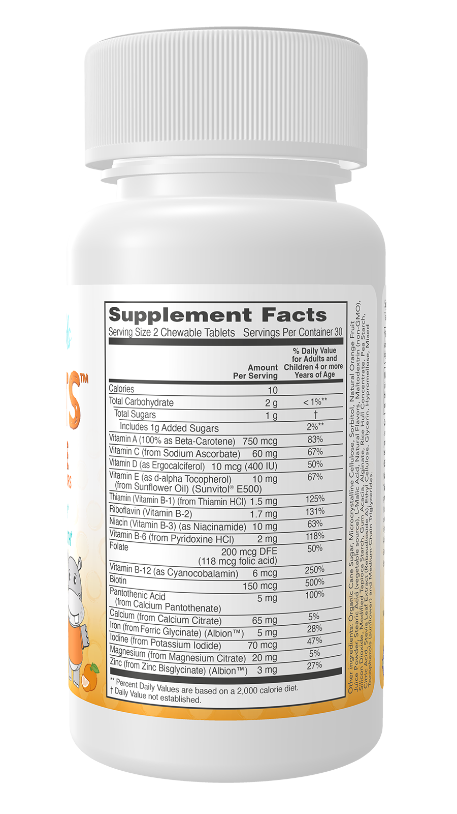 NOW Supplements, Kid Vits Multivitamin, Juicy Orange, 60 Chewable Tabs