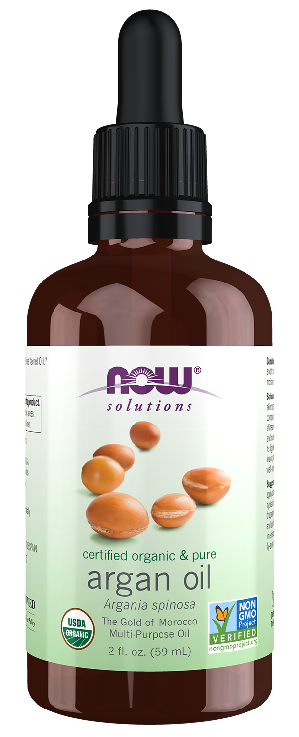 NOW Solutions, Organic Argan Oil, "Gold of Morocco" Multi-Purpose, 2 fl. oz