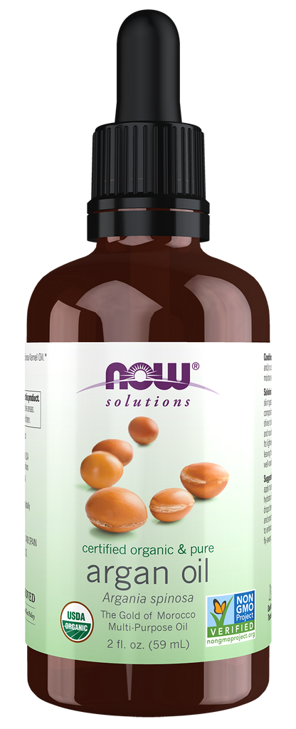 NOW Solutions, Organic Argan Oil, "Gold of Morocco" Multi-Purpose, 2 fl. oz