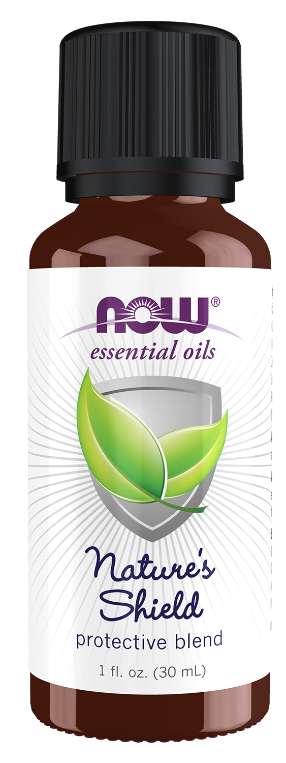 NOW Essential Oils, Nature's Shield, Undiluted Protective Blend, 1 fl. oz