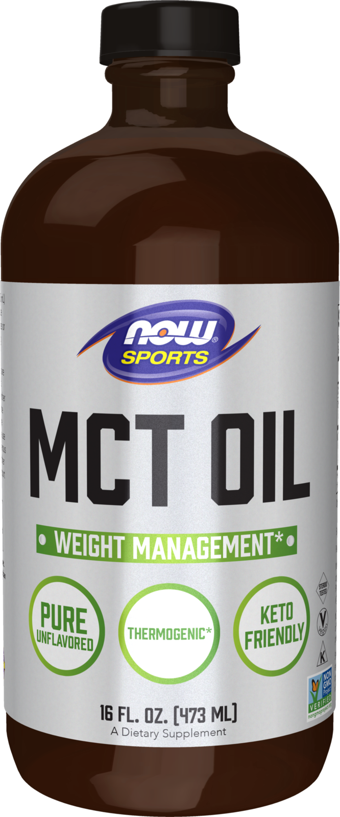 NOW Sports, MCT Oil 14 g, Weight Management*, Liquid, 16 fl. oz