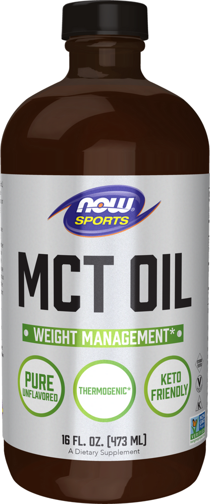 NOW Sports, MCT Oil 14 g, Weight Management*, Liquid, 16 fl. oz