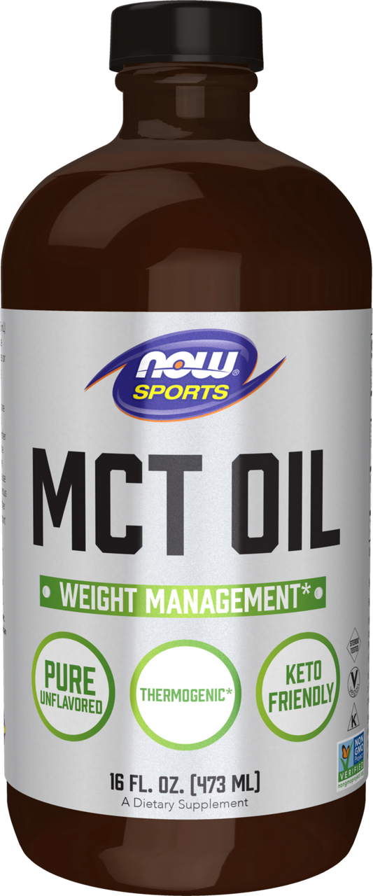NOW Sports, MCT Oil 14 g, Weight Management*, Liquid, 16 fl. oz