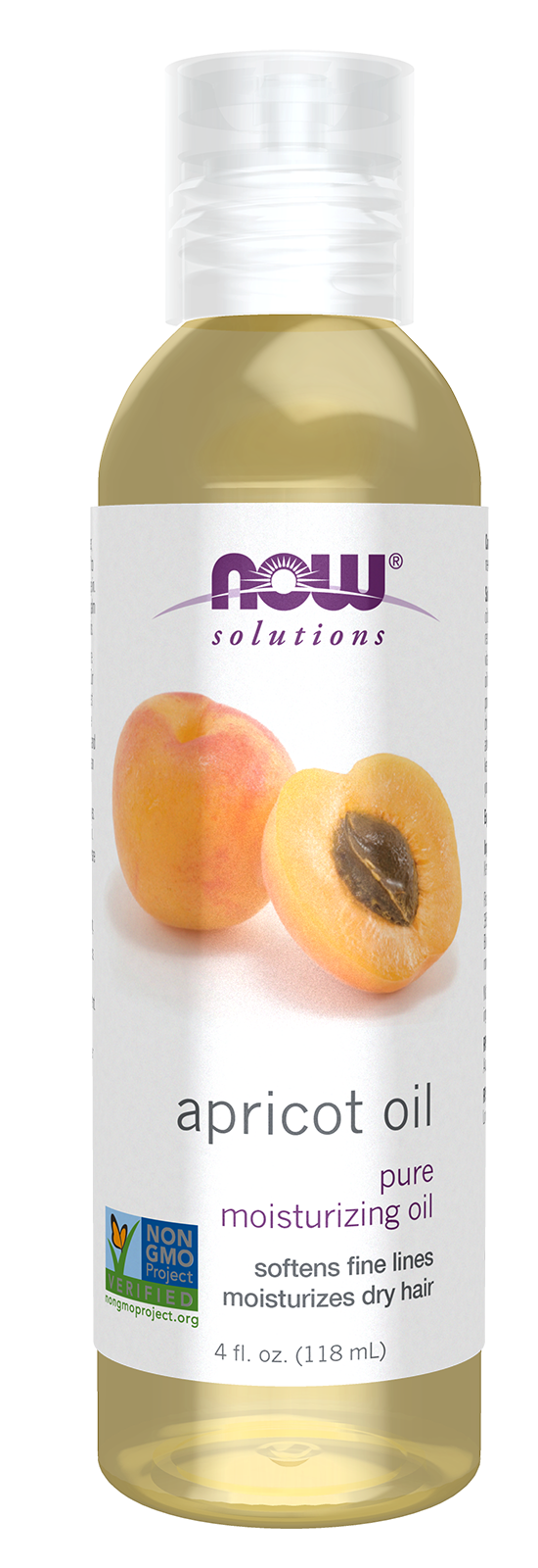 NOW Solutions, Apricot Kernel Oil, Hair Moisturizer & Skin Oil, 4 fl. oz