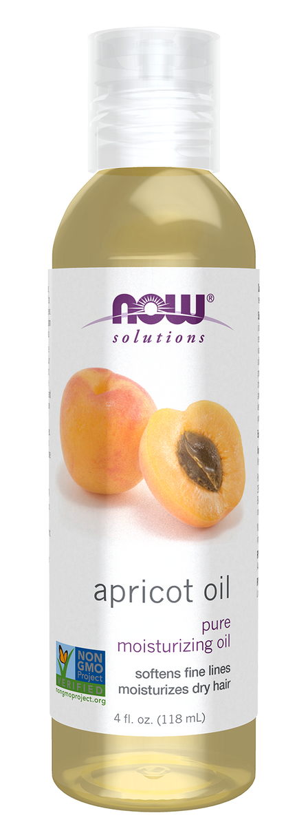 NOW Solutions, Apricot Kernel Oil, Hair Moisturizer & Skin Oil, 4 fl. oz