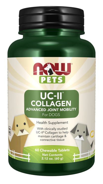 NOW® Pets, UC-II® Advanced Joint Mobility Dogs, 60 Chewable Tablets