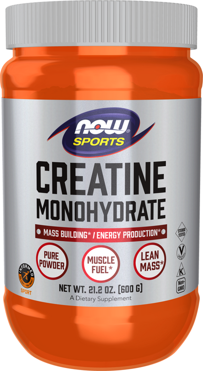 NOW Sports, Creatine Monohydrate Powder, Muscel Fuel*, 21.2 oz