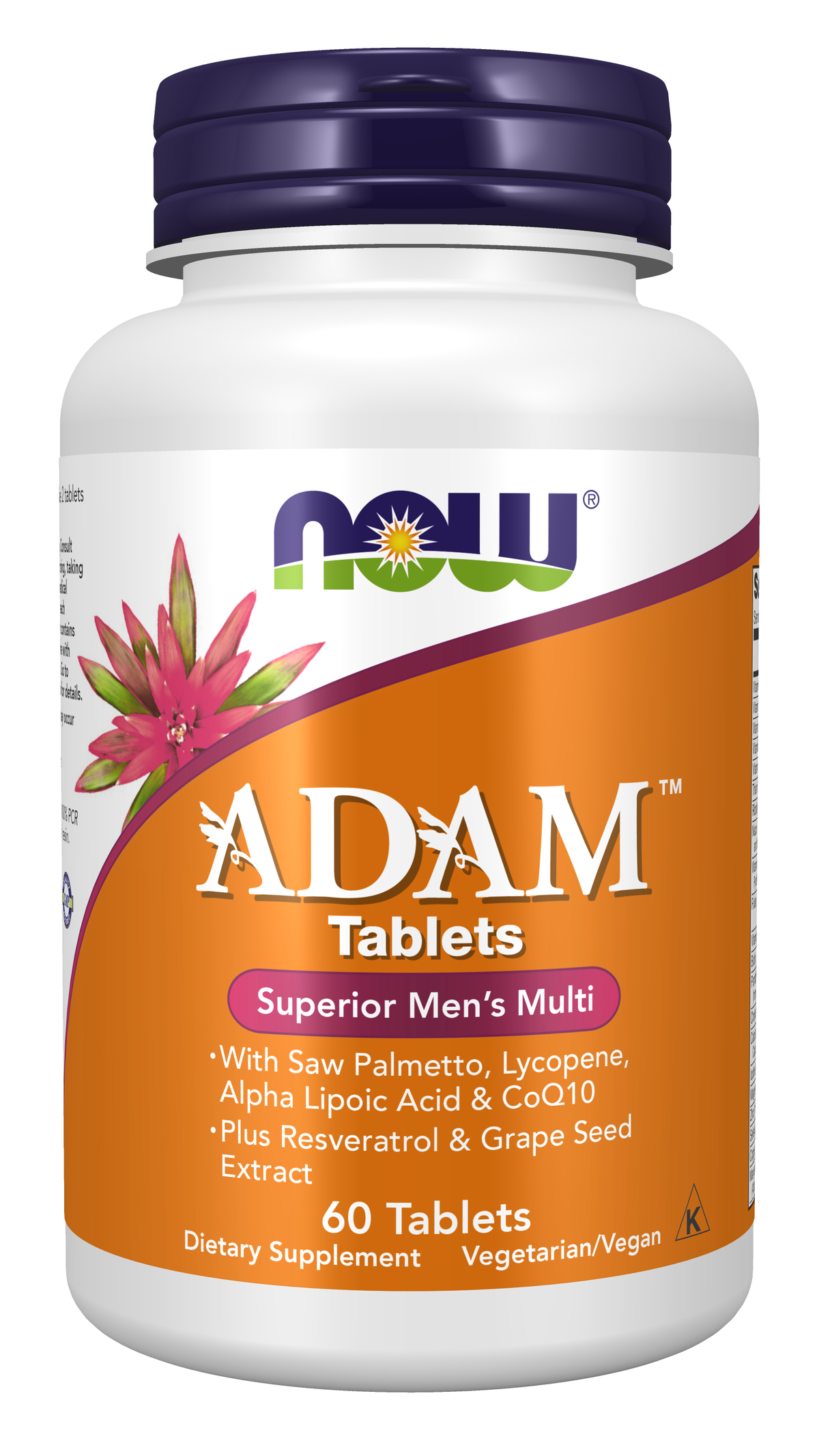 NOW Supplements, ADAM™ Men's Multivitamin, 60 Tabs