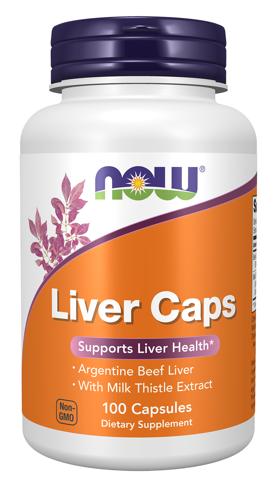 NOW Supplements, Liver Caps with Milk Thistle and Eleuthero, Supports Liver Health*, 100 Capsules