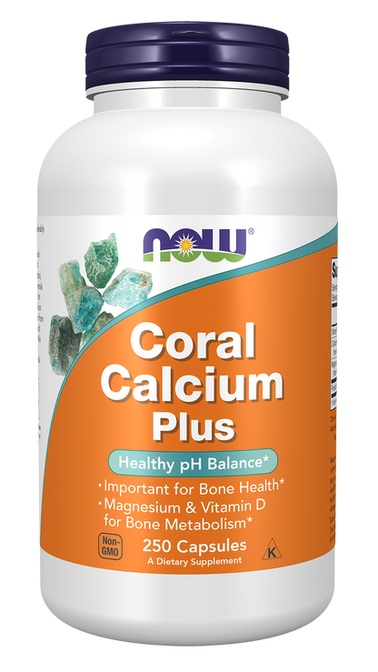 NOW Supplements, Coral Calcium Plus, Bone Health*, 250 Veg Caps