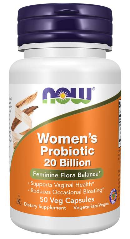 NOW Supplements, Women's Probiotic, 20 Billion, 50 Veg Caps