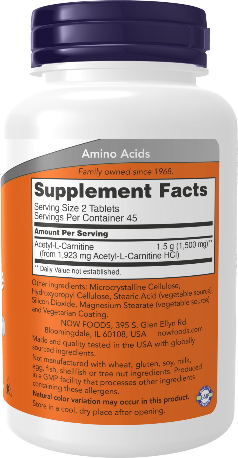 NOW Supplements, Acetyl-L-Carnitine 750 mg, Brain Energy*, 90 Tabs