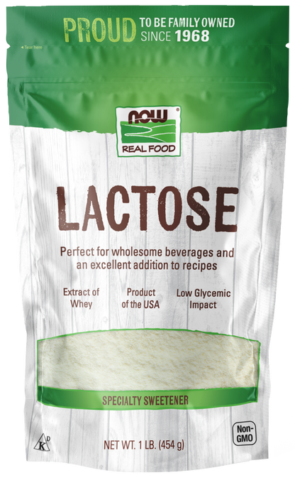 NOW Foods, Lactose, Low Glycemic Impact, 1 lb