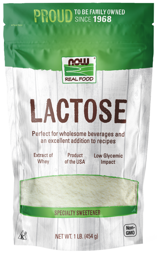 NOW Foods, Lactose, Low Glycemic Impact, 1 lb