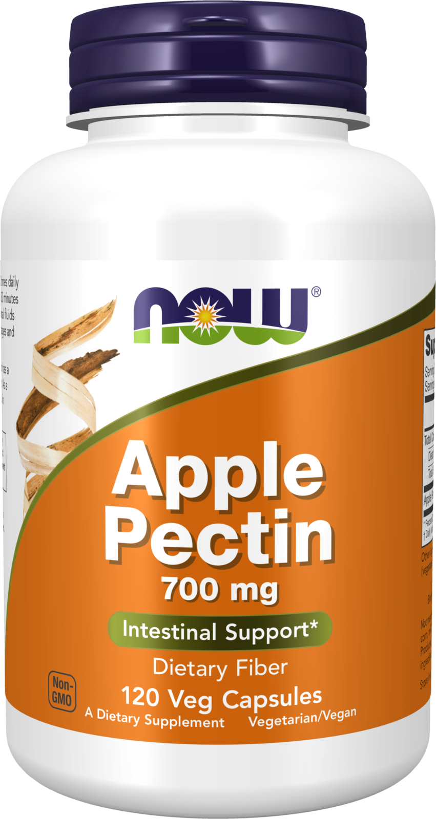 NOW Supplements, Apple Pectin 700 mg, Intestinal Support*, 120 Veg Caps