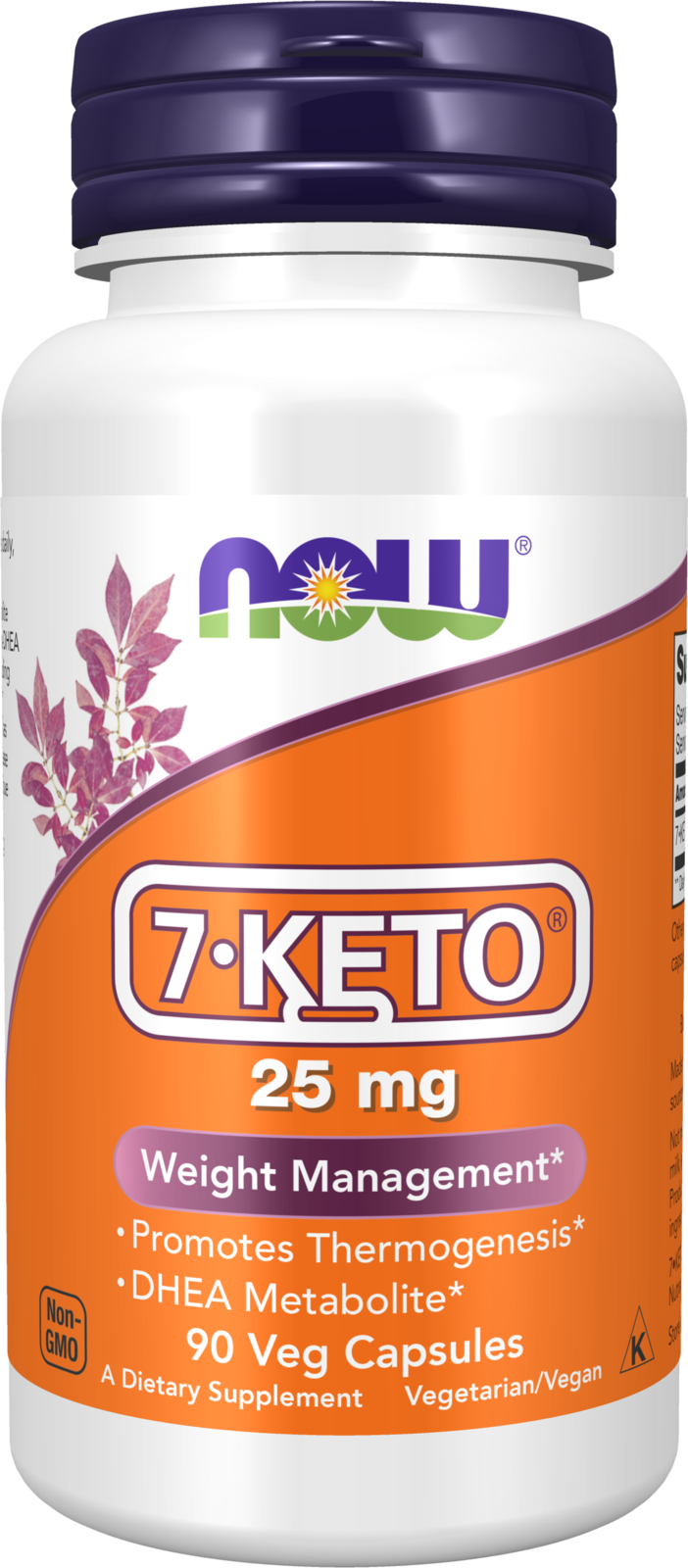 NOW Supplements, 7-Keto (DHEA Acetate-7-one) 25 mg, 90 Veg Caps