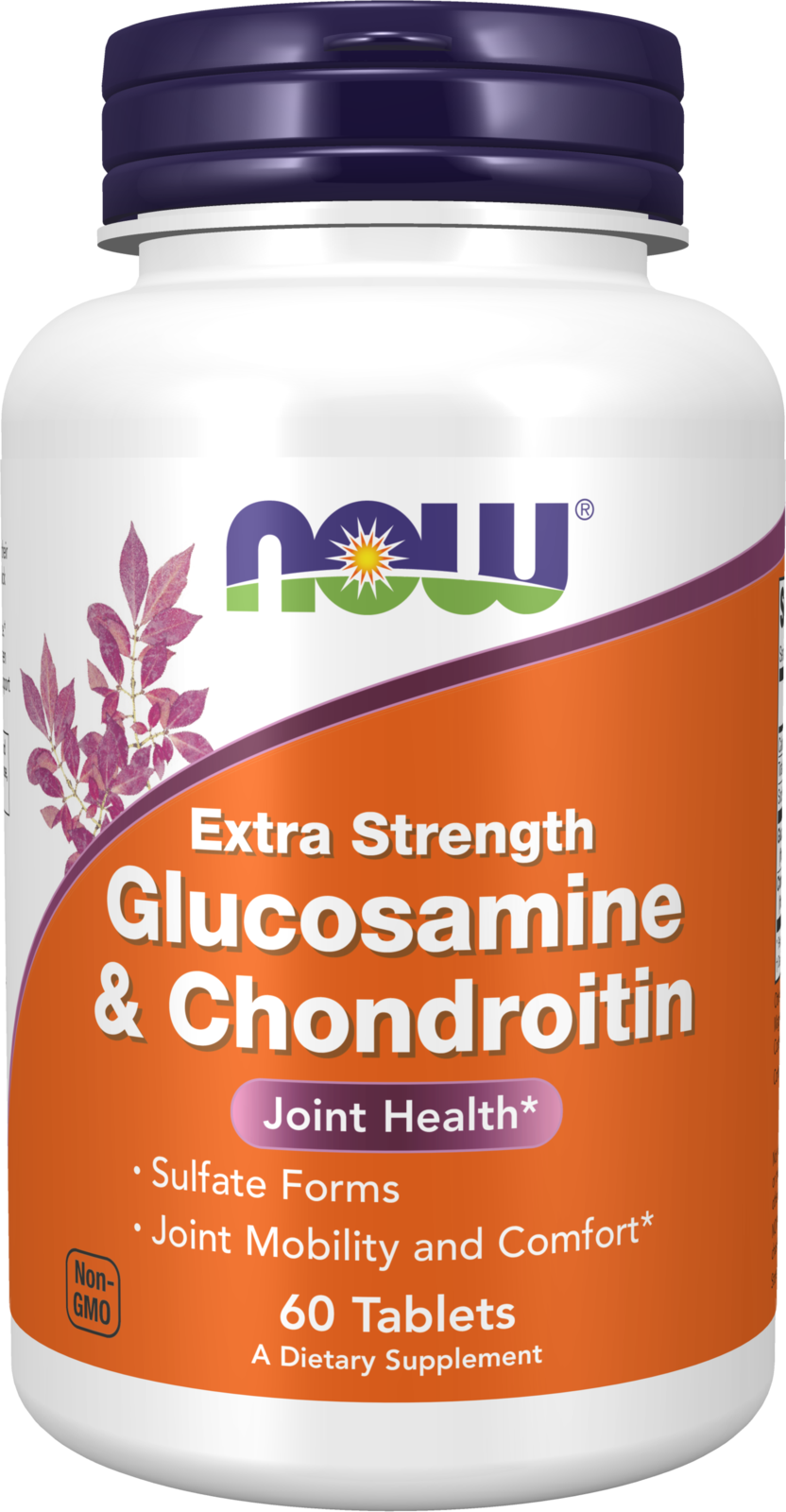 NOW Supplements, Glucosamine & Chondroitin, Sulfate Forms, 60 Tabs