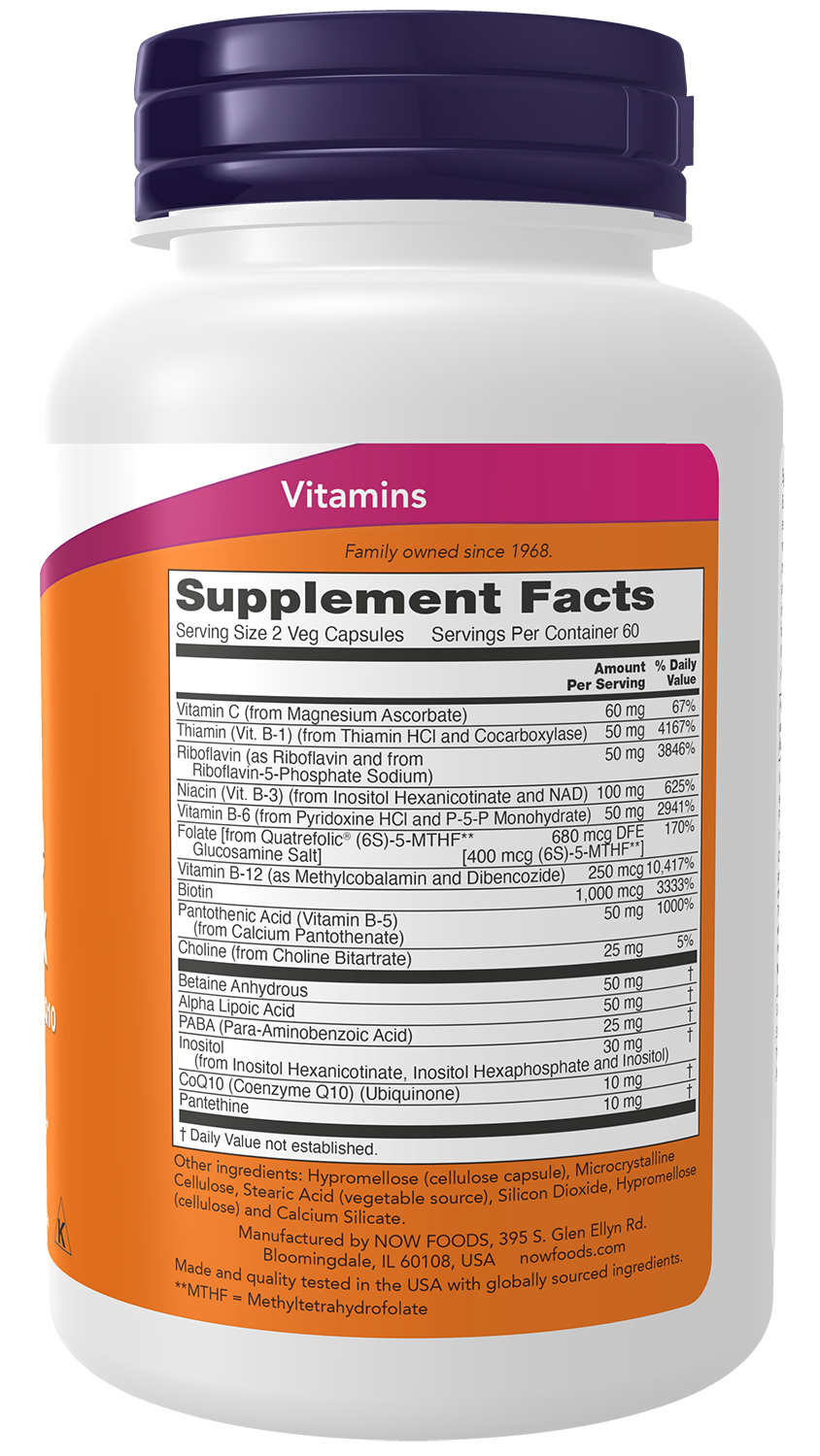NOW Supplements, Co-Enzyme B Complex with ALA and CoQ10, 120 Veg Caps