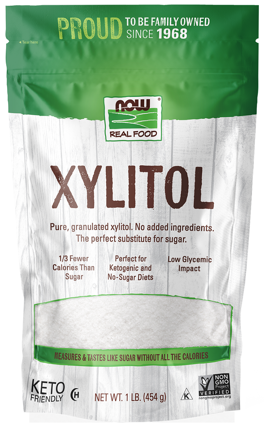 NOW Foods, Xylitol, Sugar Substitute, Keto-Friendly, 1 lb