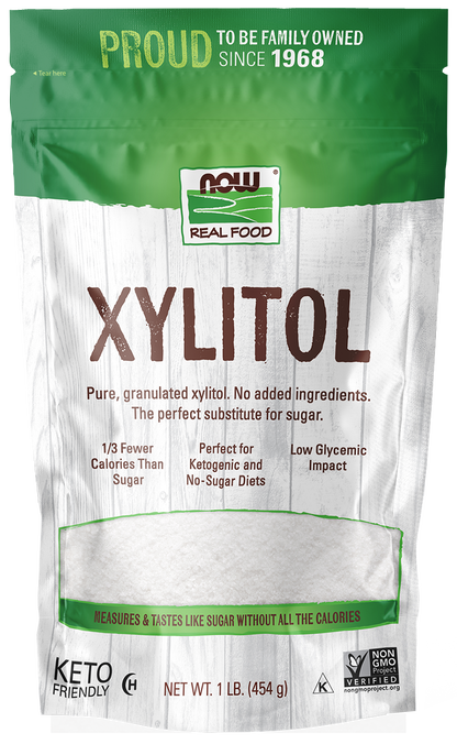 NOW Foods, Xylitol, Sugar Substitute, Keto-Friendly, 1 lb