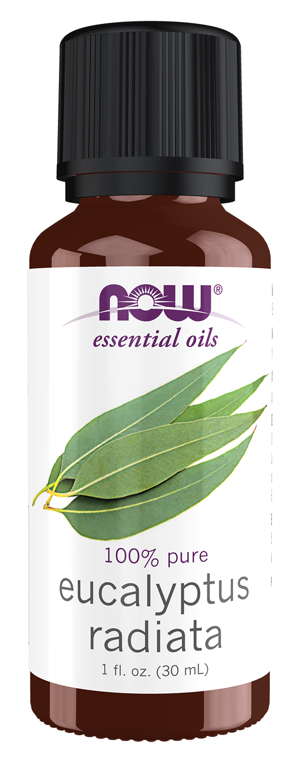 NOW Essential Oils, Eucalyptus Radiata Oil, Steam Distilled, 1 fl. oz