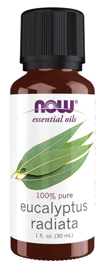NOW Essential Oils, Eucalyptus Radiata Oil, Steam Distilled, 1 fl. oz