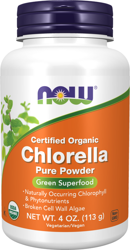 NOW Supplements, Organic Chlorella Powder, 4 oz