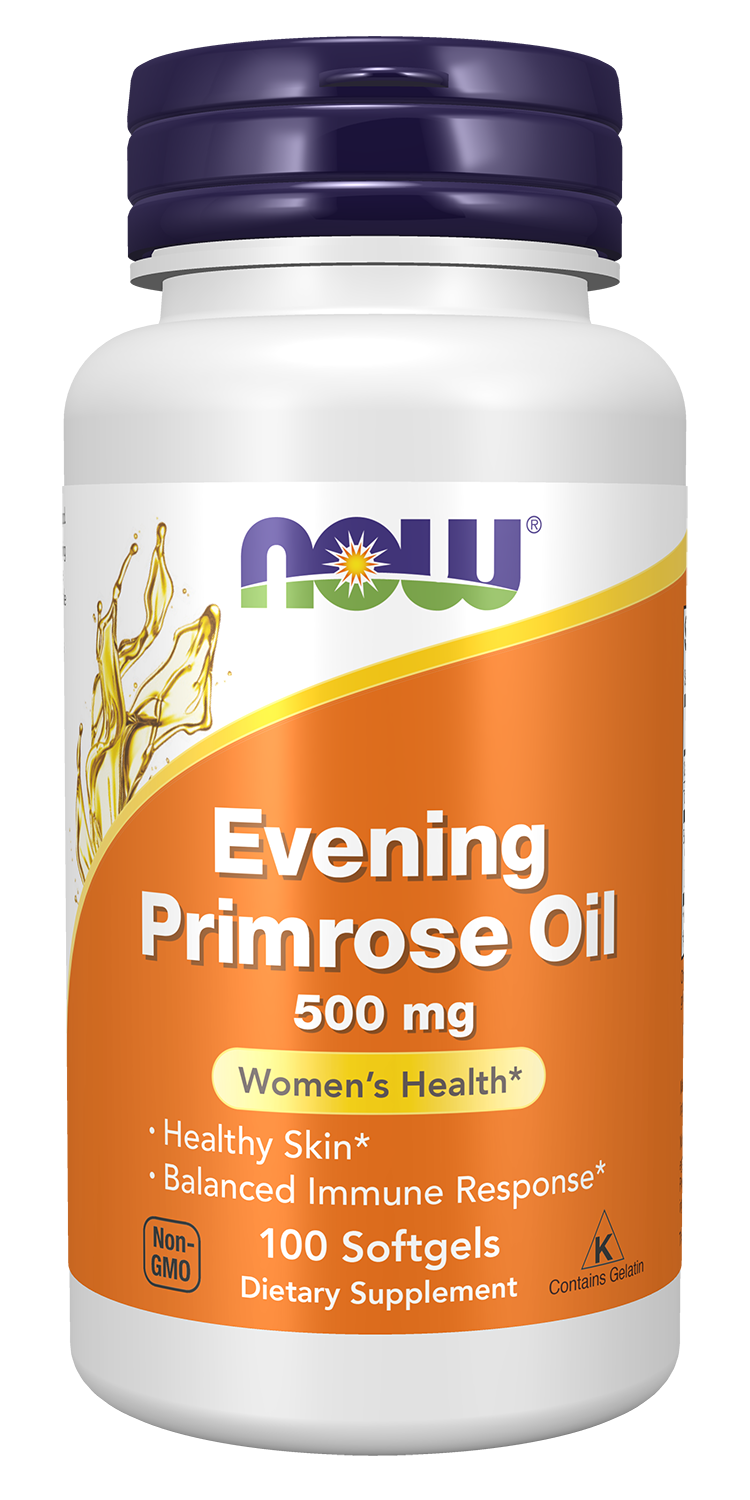 NOW Supplements, Evening Primrose Oil 500 mg with GLA, 100 Softgels
