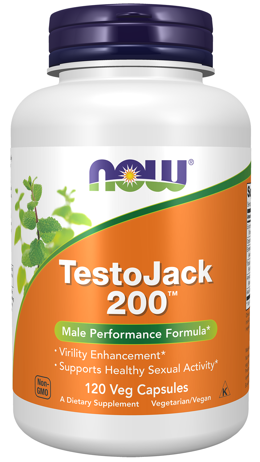 NOW Supplements, TestoJack™ 200 with Tongkat Ali, Tribulus, 120 Veg Caps
