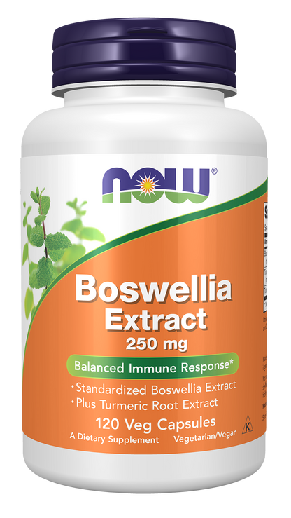 NOW Supplements, Boswellia Ext. 250 mg & Turmeric, 120 Veg Caps