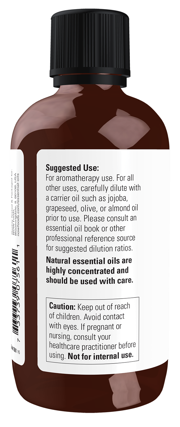 NOW Essential Oils, Lavender Oil, Steam Distilled, Undiluted, 4 fl. oz
