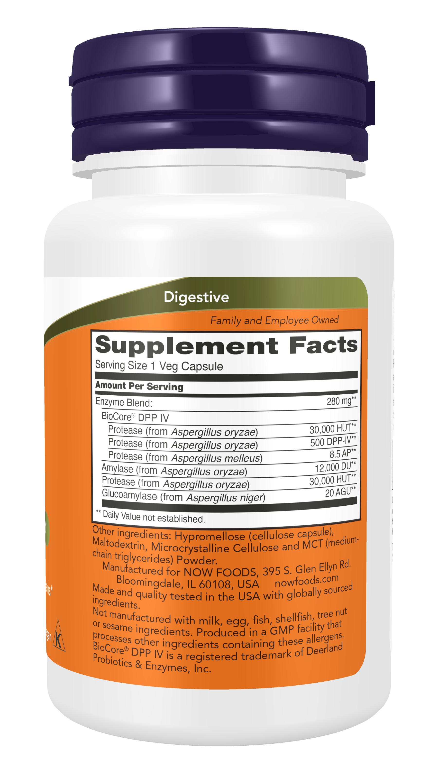 NOW Supplements, Gluten Digest with BioCore®DPP IV, 60 Veg Caps