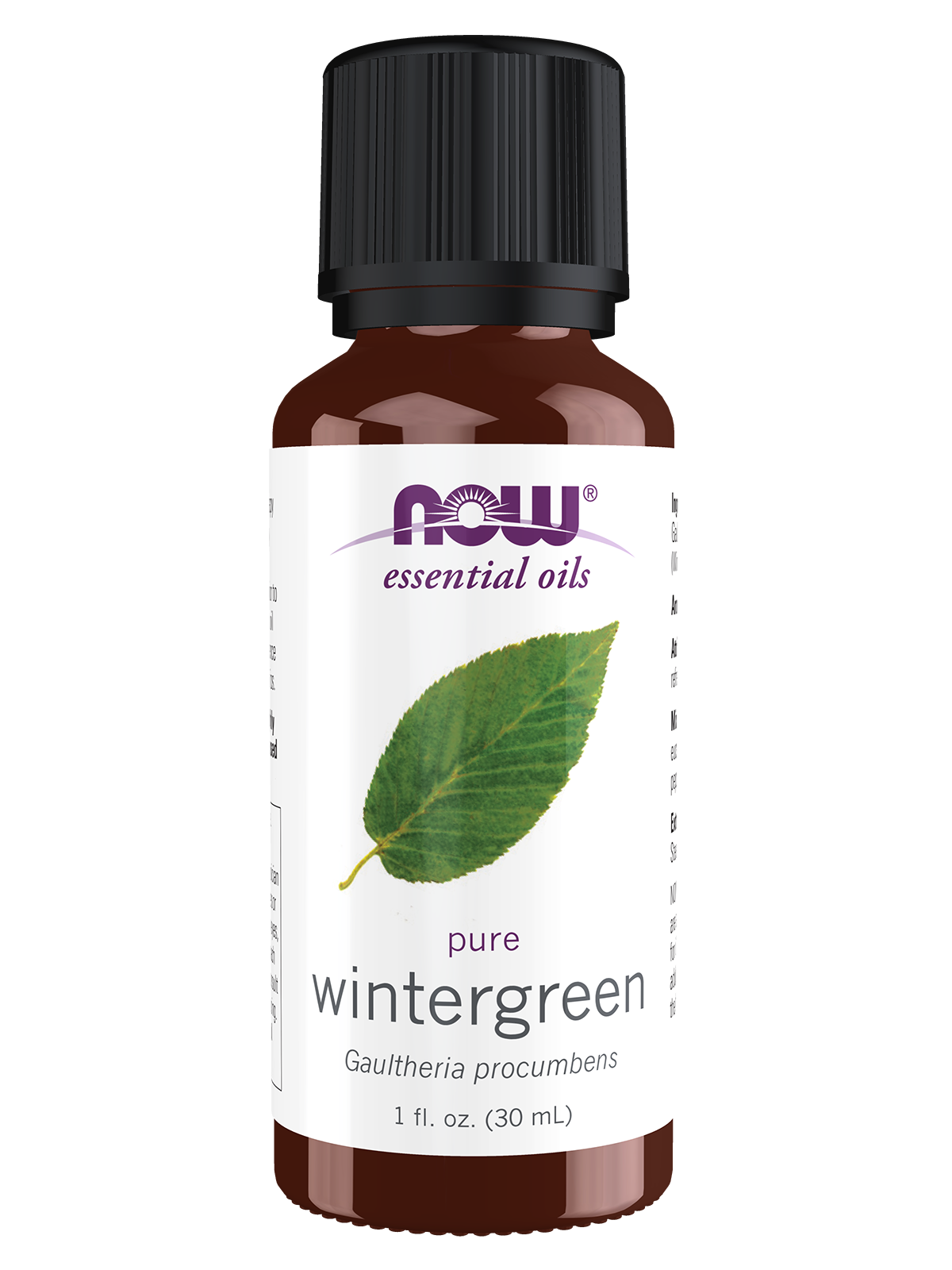 NOW Essential Oils, Wintergreen Oil, Steam Distilled, Undiluted, 1 fl. oz