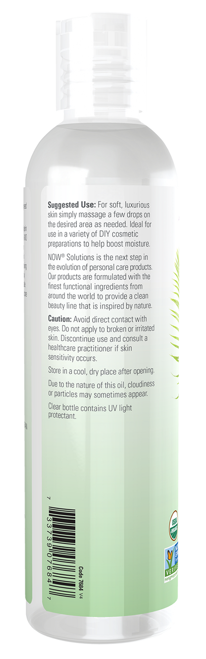 NOW Solutions, Organic Vegetable Glycerin Oil, Multi-Purpose, 8 fl. oz