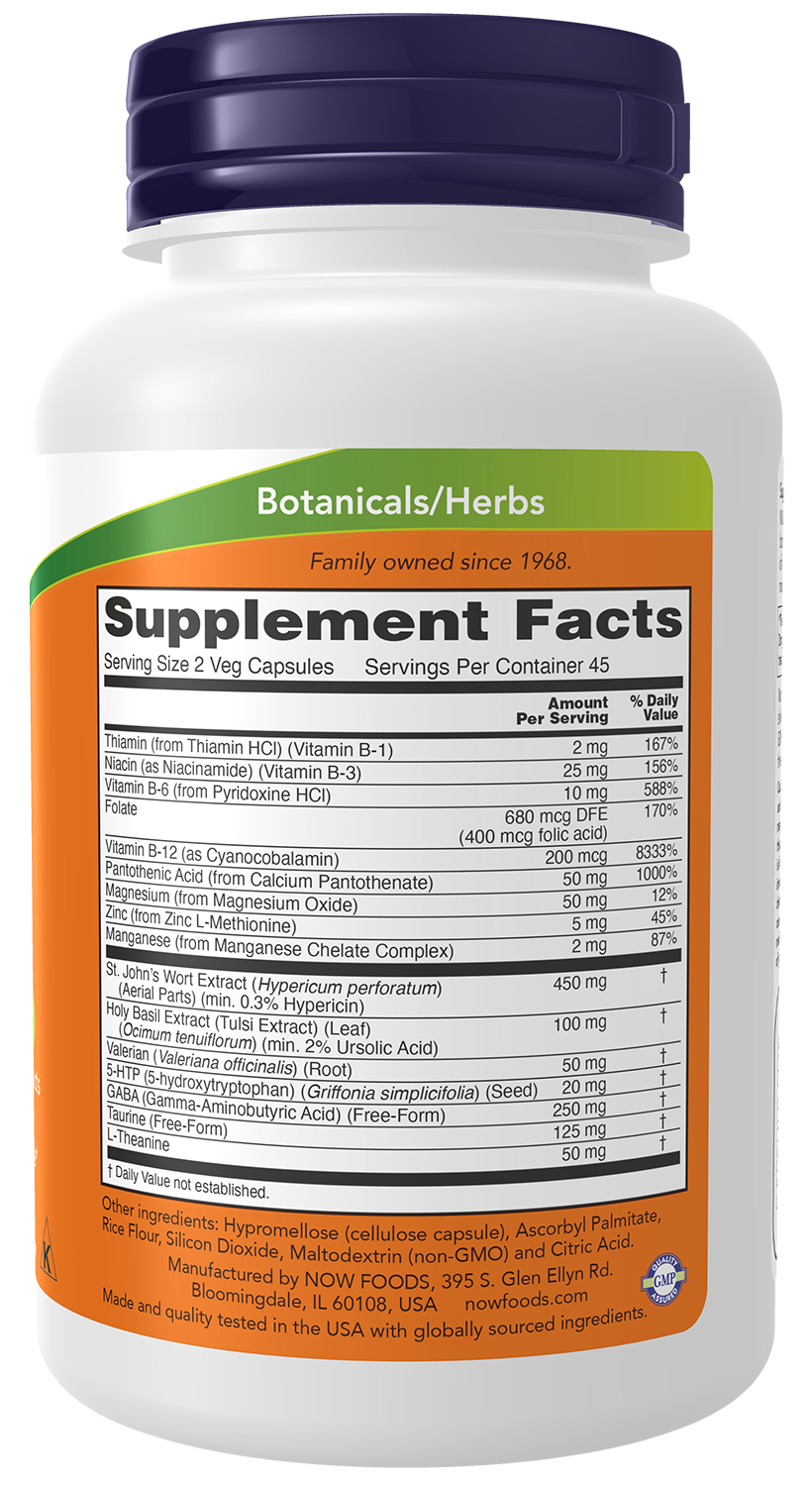 NOW Supplements, Mood Support with St. John's Wort, 90 Veg Caps