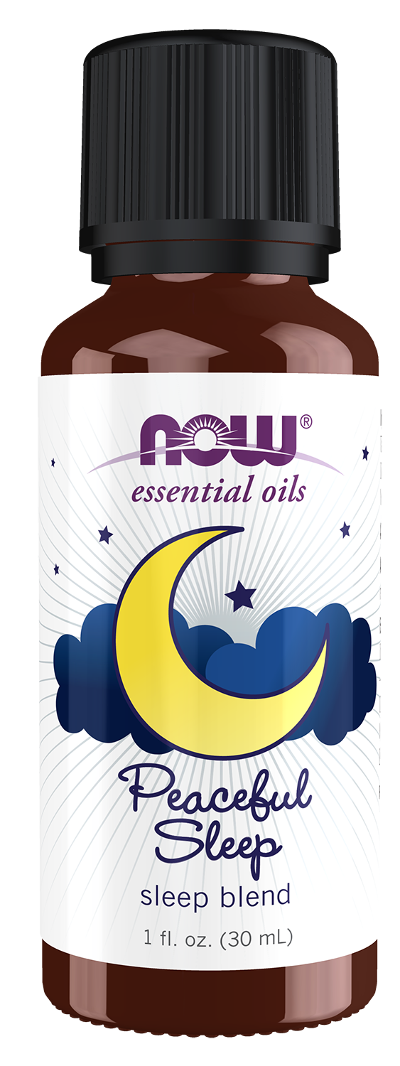 NOW Essential Oils, Peaceful Sleep Oil Blend, Sleep Blend, 1 fl. oz