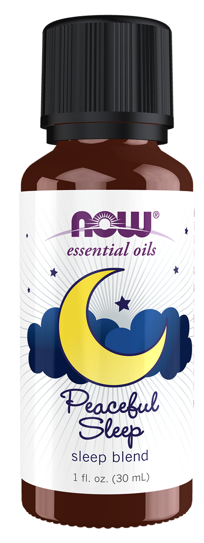 NOW Essential Oils, Peaceful Sleep Oil Blend, Sleep Blend, 1 fl. oz