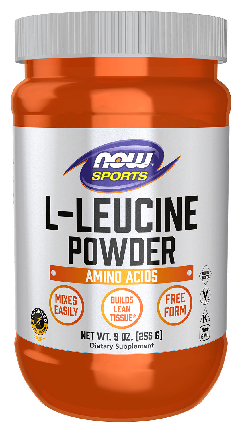 NOW Sports, L-Leucine Powder, Branched-Chain Amino Acid, 9 oz