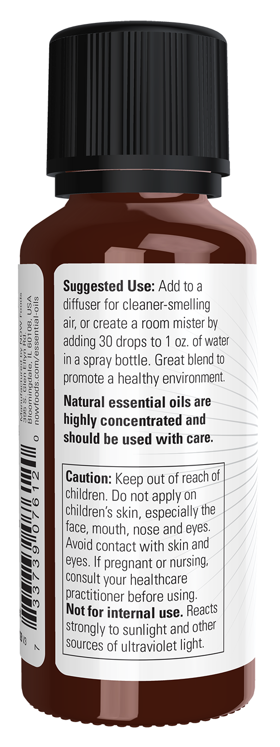 NOW Essential Oils, Nature's Shield, Undiluted Protective Blend, 1 fl. oz