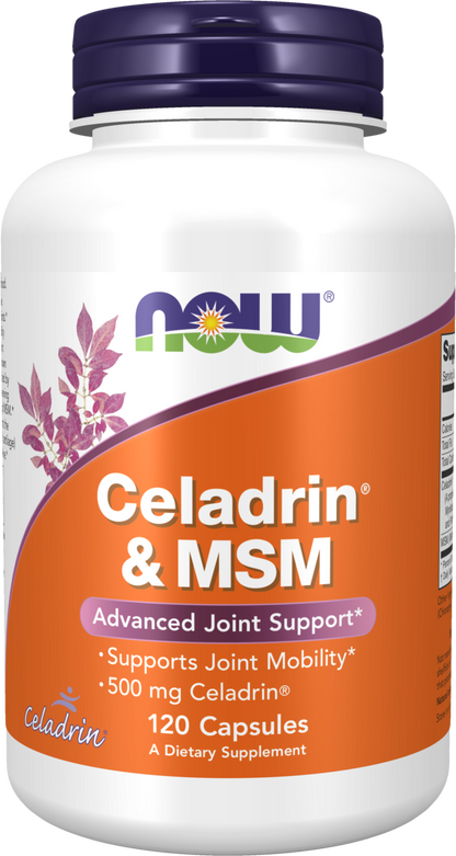 NOW Supplements, Celadrin® & MSM, 500 mg of Celadrin®, 120 Caps