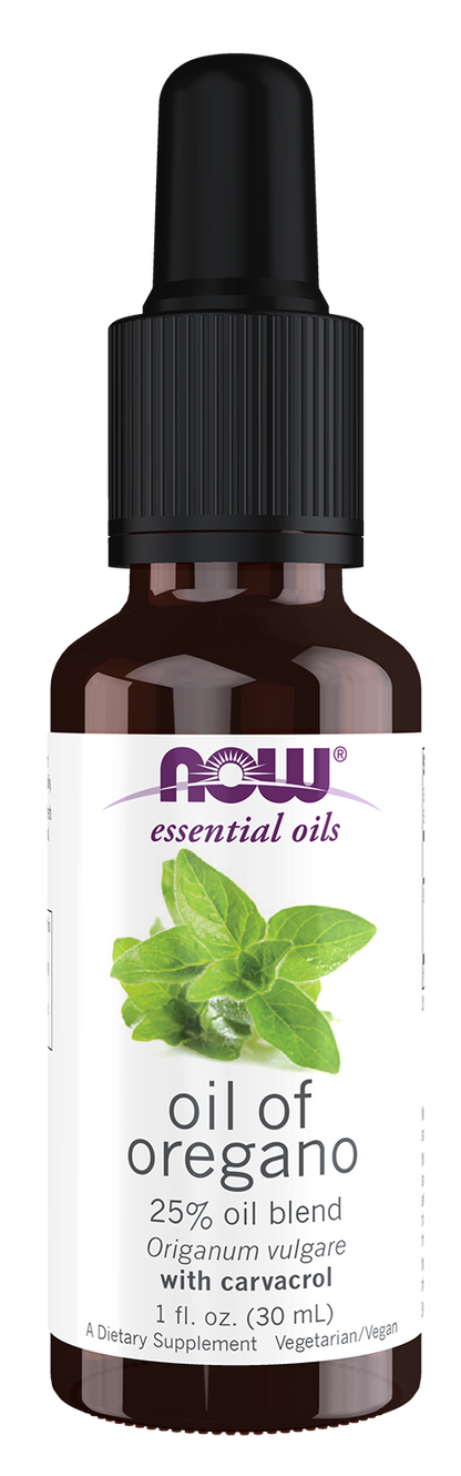 NOW Essential Oils, Oil of Oregano in Olive Oil, Diet. Supplement, 1 fl oz