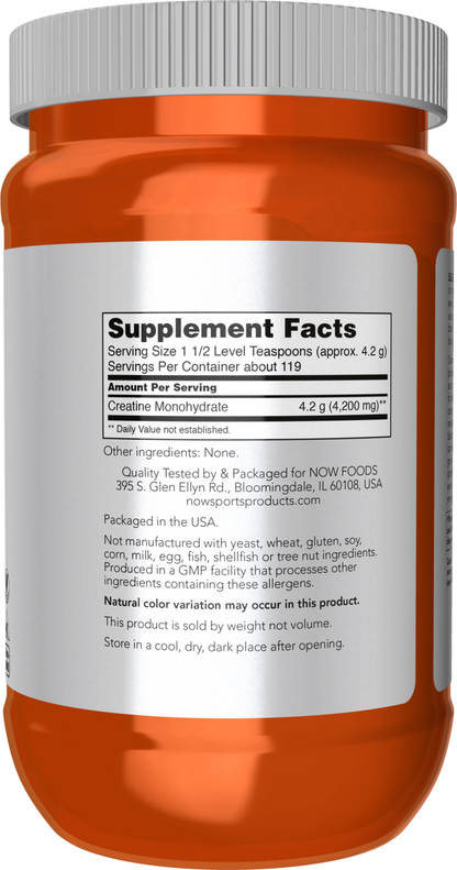 NOW Sports, Micronized Creatine Powder, Muscle Fuel*, 1.1 lbs