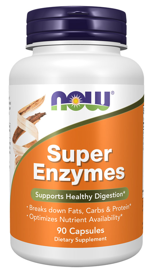 NOW Supplements, Super Enzymes Bromelain, Ox Bile, Pancreatin, 90 Caps