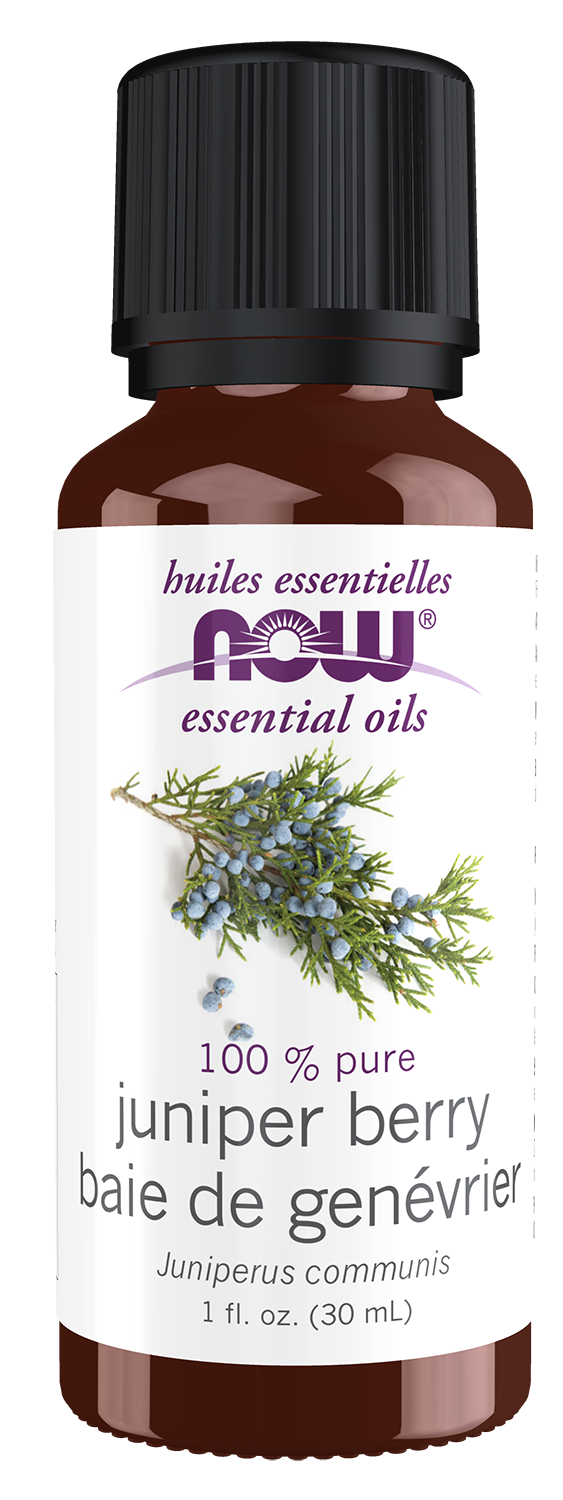 NOW Essential Oils, Juniper Berry Oil, Undiluted, Steam Distilled, 1 fl. oz