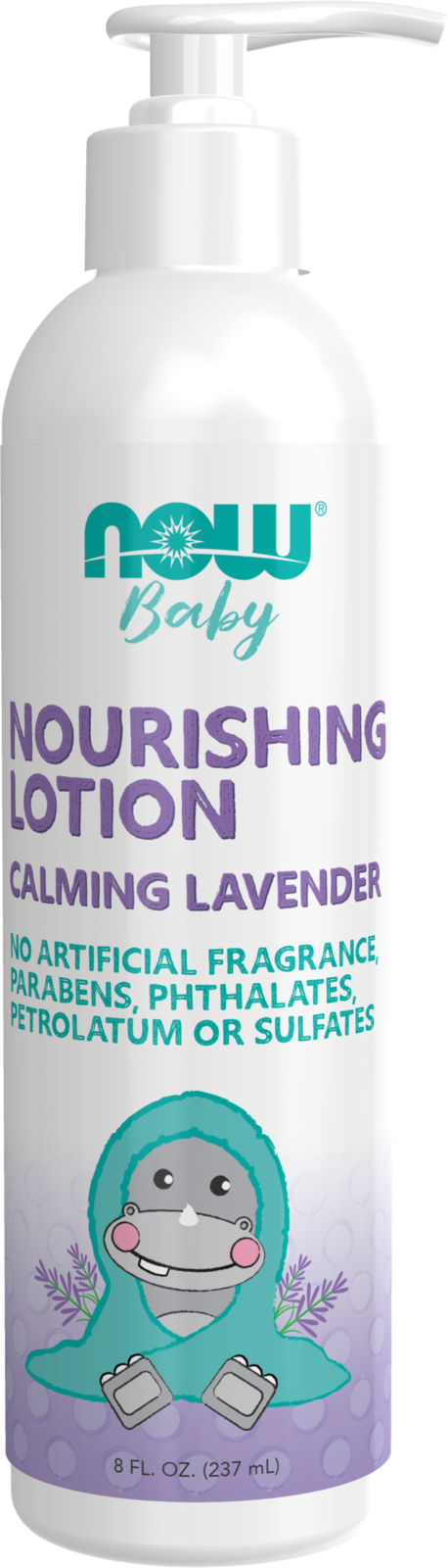 NOW Baby, Nourishing Lotion, Calming Lavender, Paraben Free, 8 Fluid Ounces