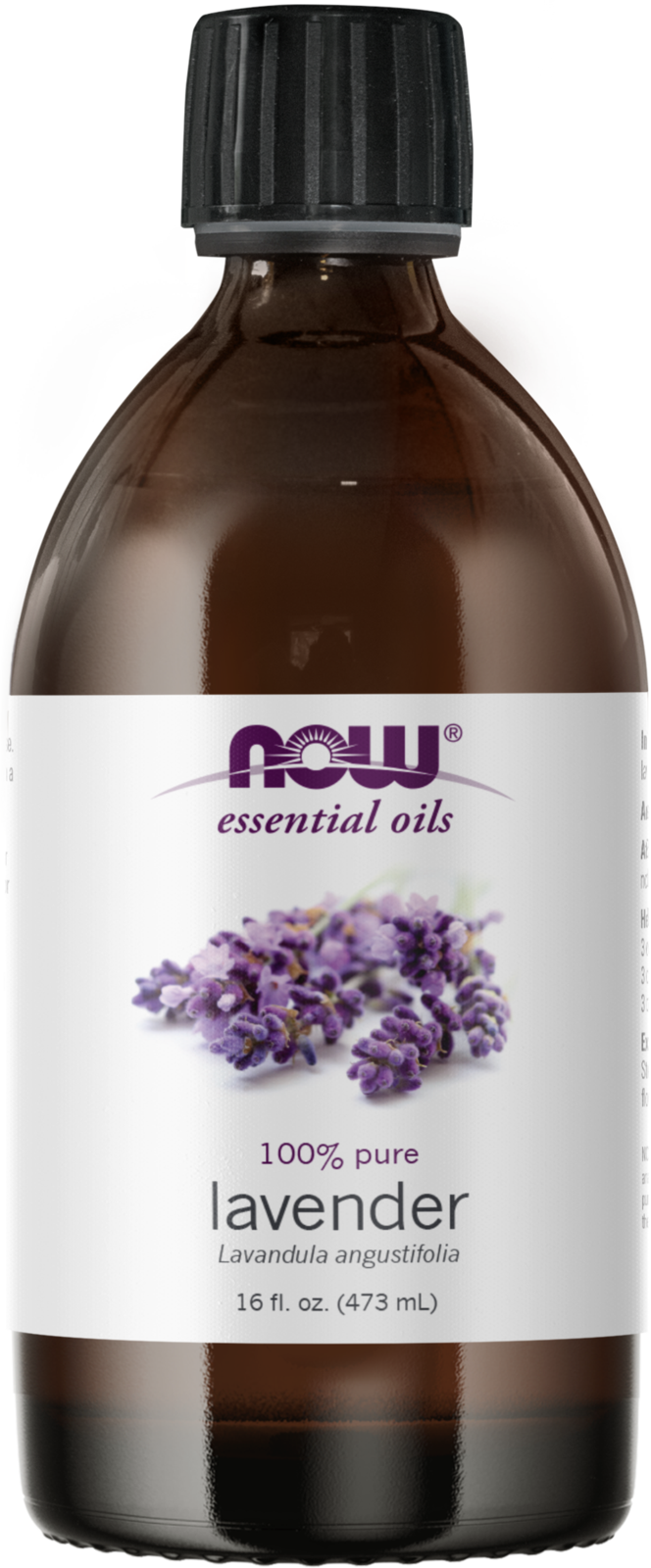 NOW Essential Oils, Lavender Oil, Steam Distilled, Undiluted, 16 fl. oz