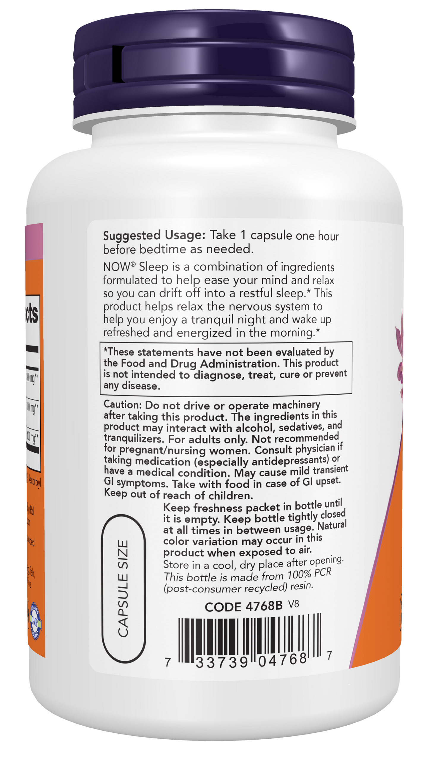 NOW Supplements, Sleep with Valerian Root plus GABA, 90 Veg Caps