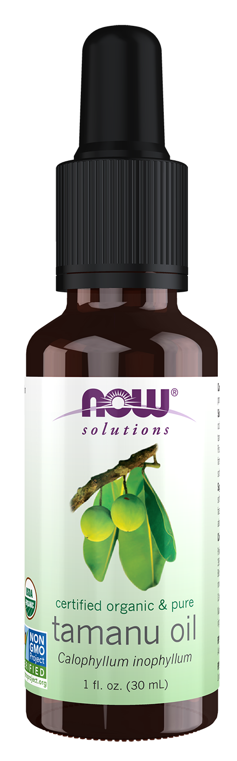 NOW Solutions, Organic Tamanu Oil, Promotes Hydration, 1 fl. oz