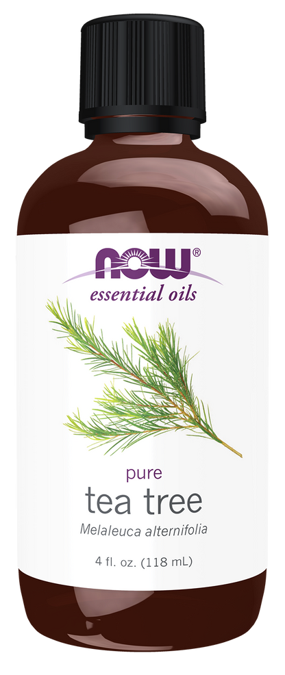 NOW Essential Oils, Tea Tree Oil, Steam Distilled, Undiluted, 4 fl. oz